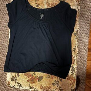 GENTLY USED} Lane Bryant Fit & Flirty Black Shirt, Size 18/20